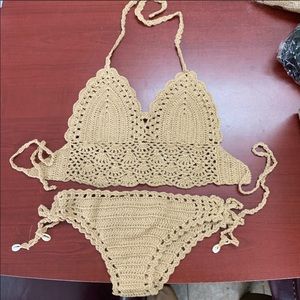 *3/$20* Tan Crochet Bikini